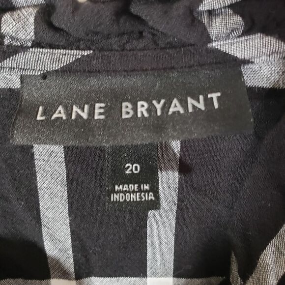 Lane Bryant Fall Winter Plaid Long Sleeve Button Up Flannel Size 20 - Picture 2 of 6
